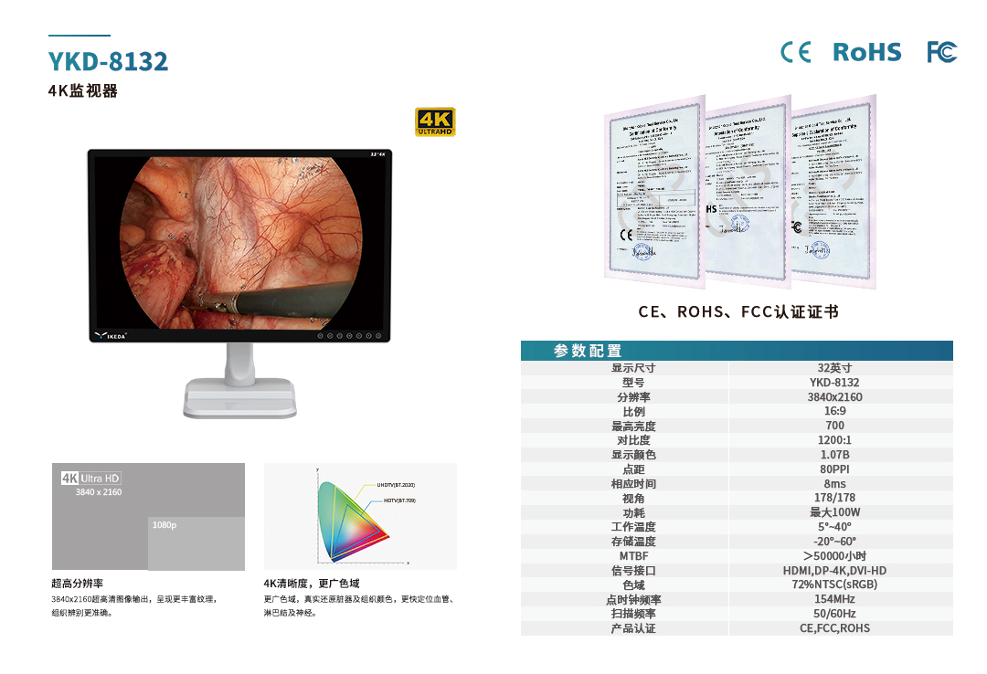 YKD-8132 4K医用监视器