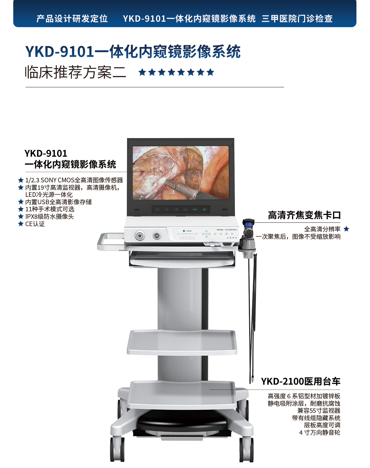 一体化内窥镜影像系统 YKD-9101