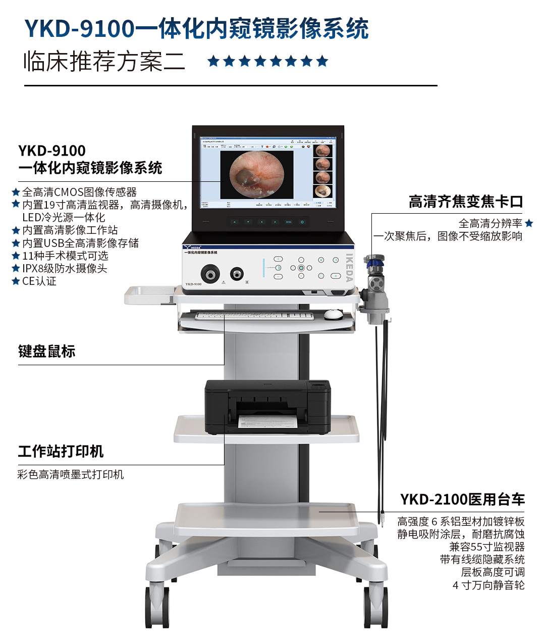 YKD-9100一体化内窥镜影像系统