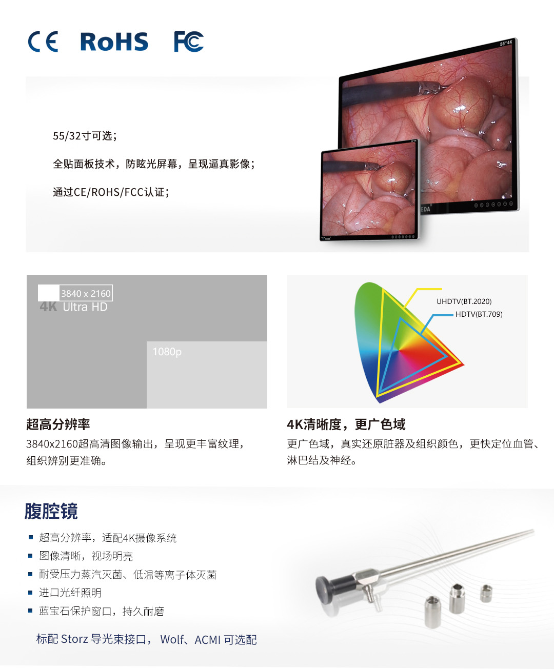 4K医用内窥镜摄像系统 YKD-9211