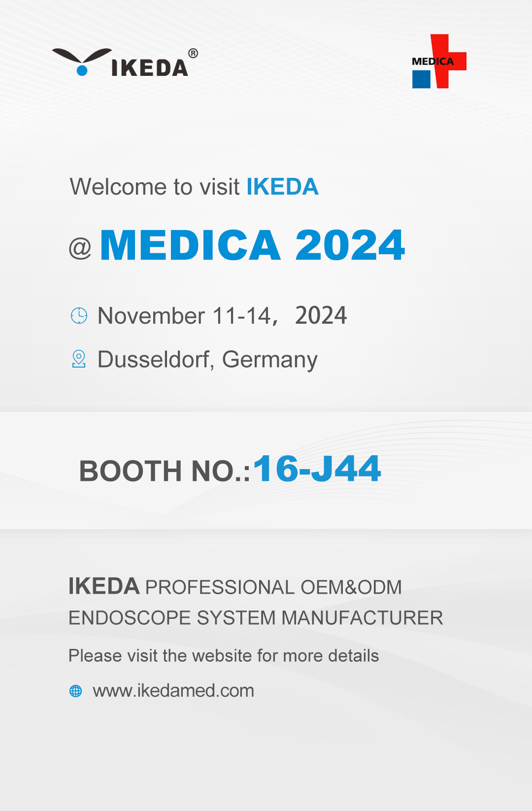 展会邀请 | MEDICA 2024，益柯达邀您相约德国!