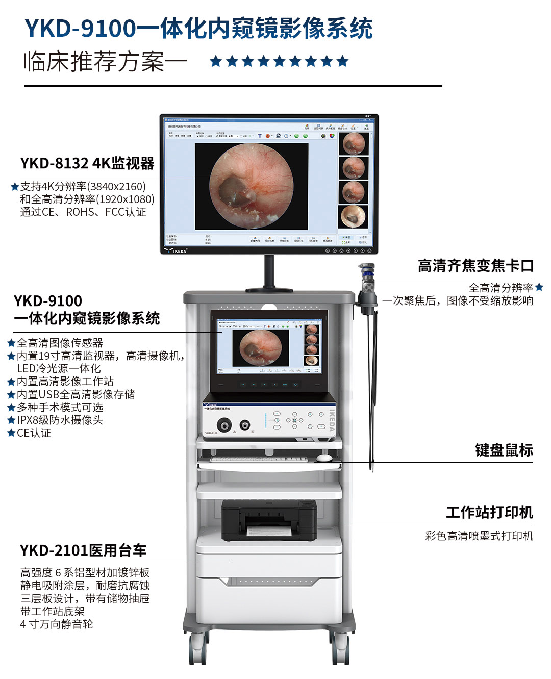 一体化内窥镜影像系统 YKD-9100