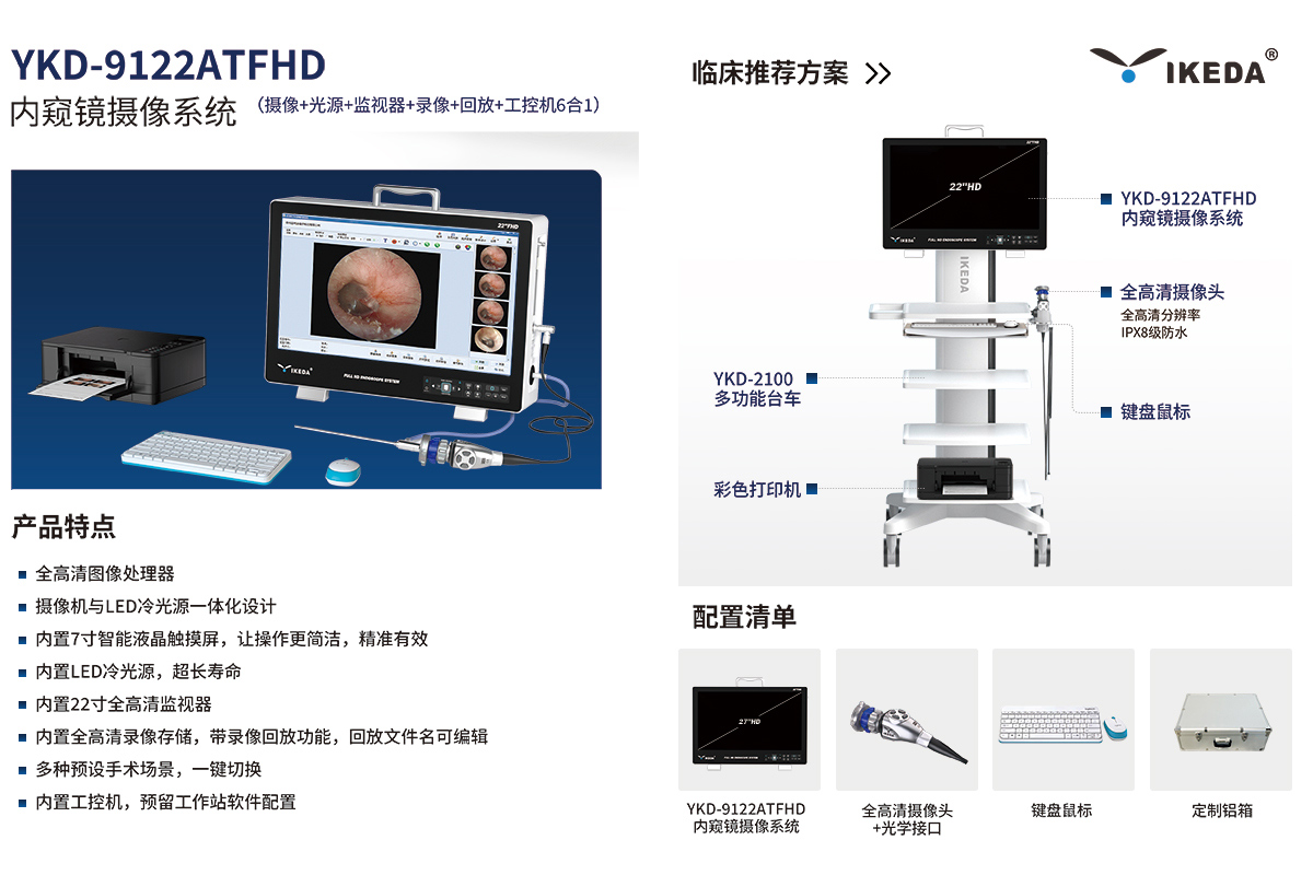 内窥镜摄像系统 YKD-9122ATFHD