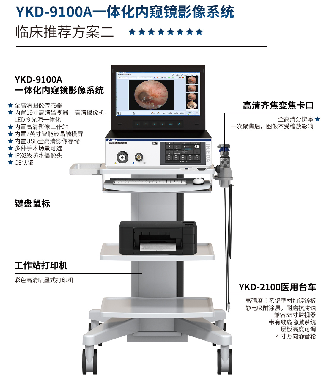 YKD-9100A 一体化内窥镜影像系统